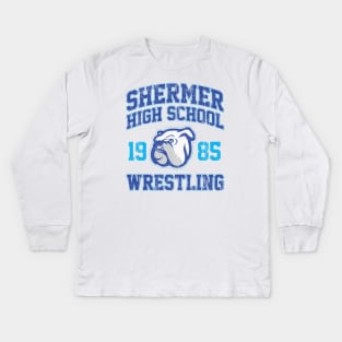 Shermer High School Wrestling (Breakfast Club) Variant Kids Long Sleeve T-Shirt